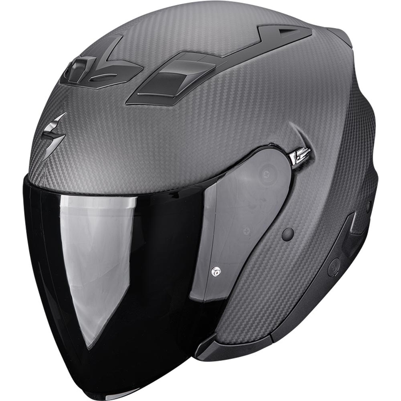 Scorpion EXO-Z1 Carbon Solid Open Face Motorhelm Matzwart