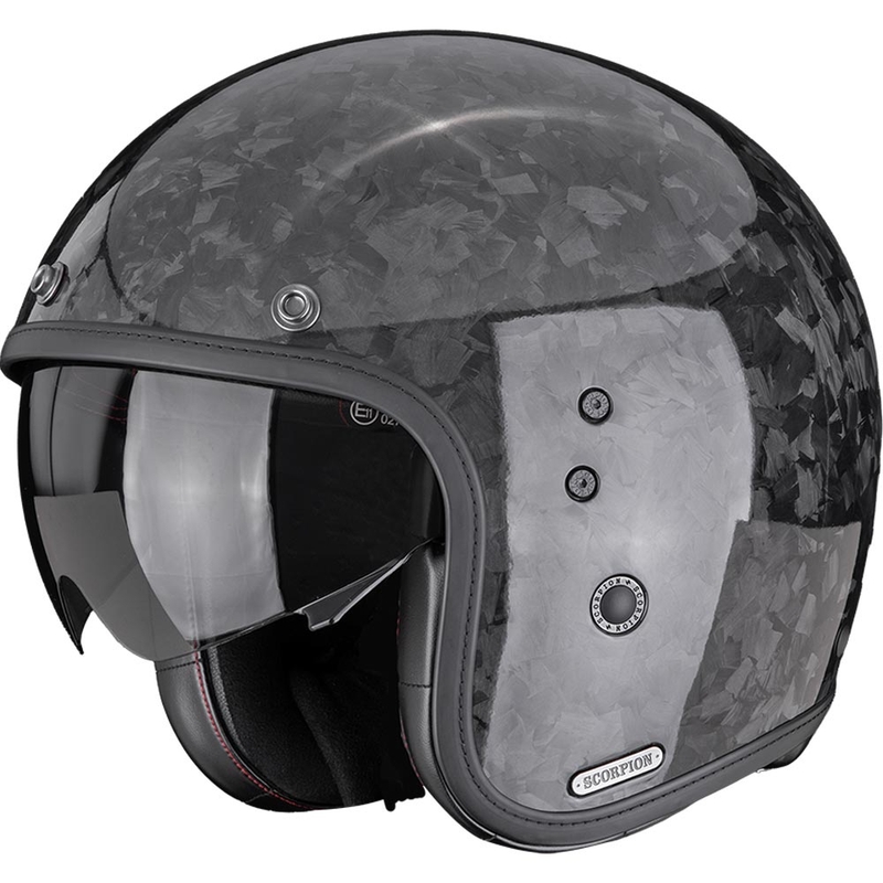 Scorpion Belfast II Carbon Onyx open motorhelm zwart