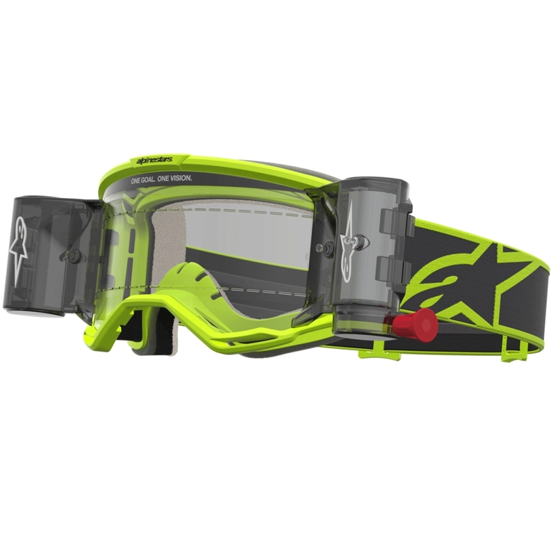 Alpinestars Vision 5 Rora Roll-Off Motocrossbril Fluo Geel-Zwart