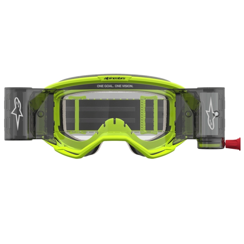 Alpinestars Vision 5 Rora Roll-Off Motocrossbril Fluo Geel-Zwart