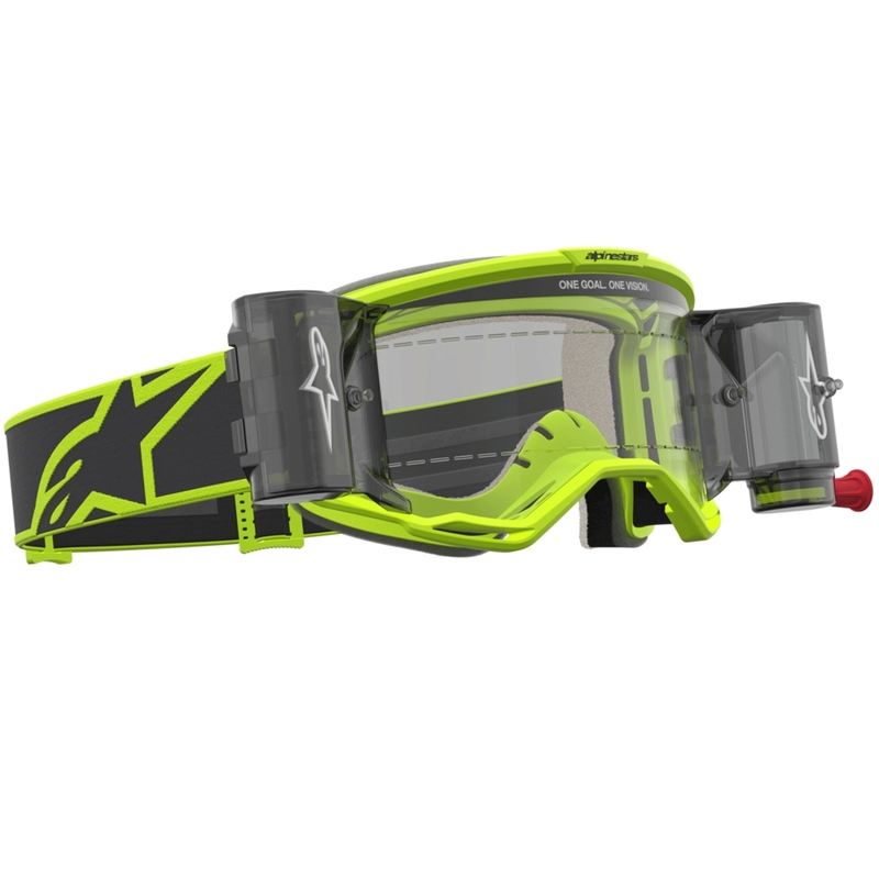 Alpinestars Vision 5 Rora Roll-Off Motocrossbril Fluo Geel-Zwart