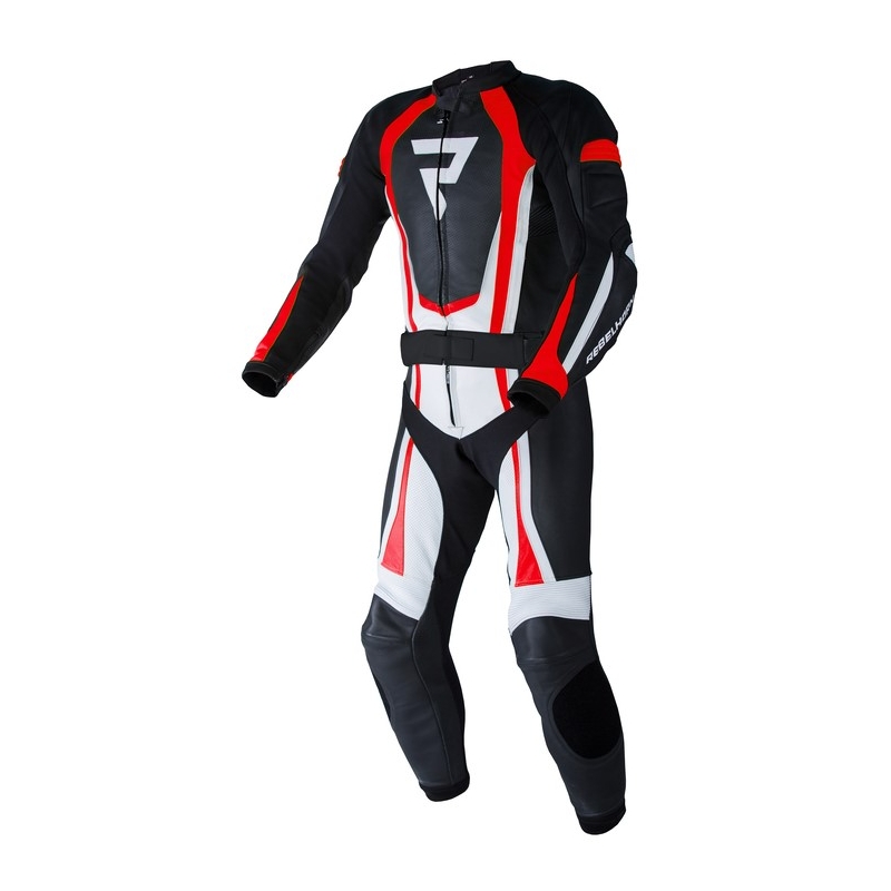 Rebelhorn Piston II PRO zwart-wit-fluorode motoroverall uitverkoop