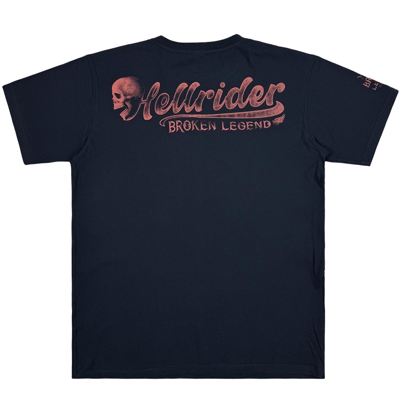 Yakuza Premium Hellrider BL 303 T-shirt donkerblauw