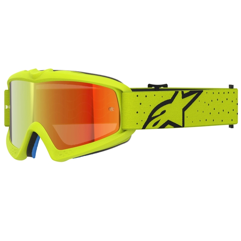Motorcrossbril voor kinderen Vision Youth Vesta fluo geel-zwart