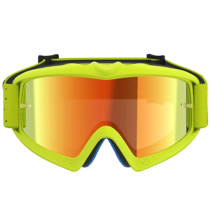 Motorcrossbril voor kinderen Vision Youth Vesta fluo geel-zwart