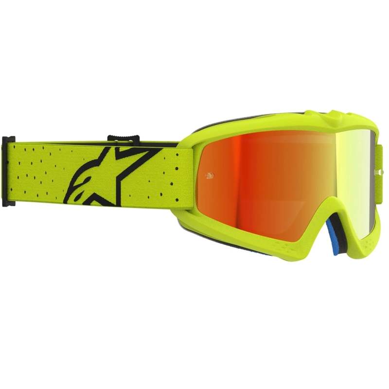 Motorcrossbril voor kinderen Vision Youth Vesta fluo geel-zwart