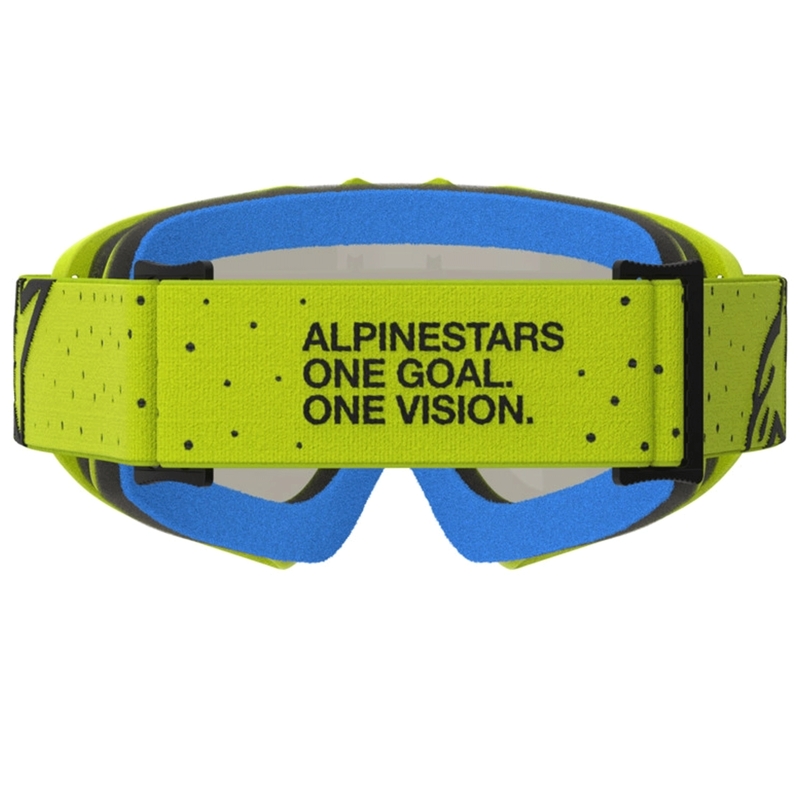 Motorcrossbril voor kinderen Vision Youth Vesta fluo geel-zwart