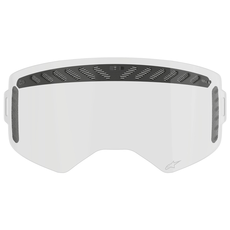 Transparant, geventileerd vizier voor Alpinestars Supertech skibrillen