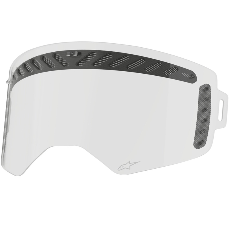 Transparant, geventileerd vizier voor Alpinestars Supertech skibrillen