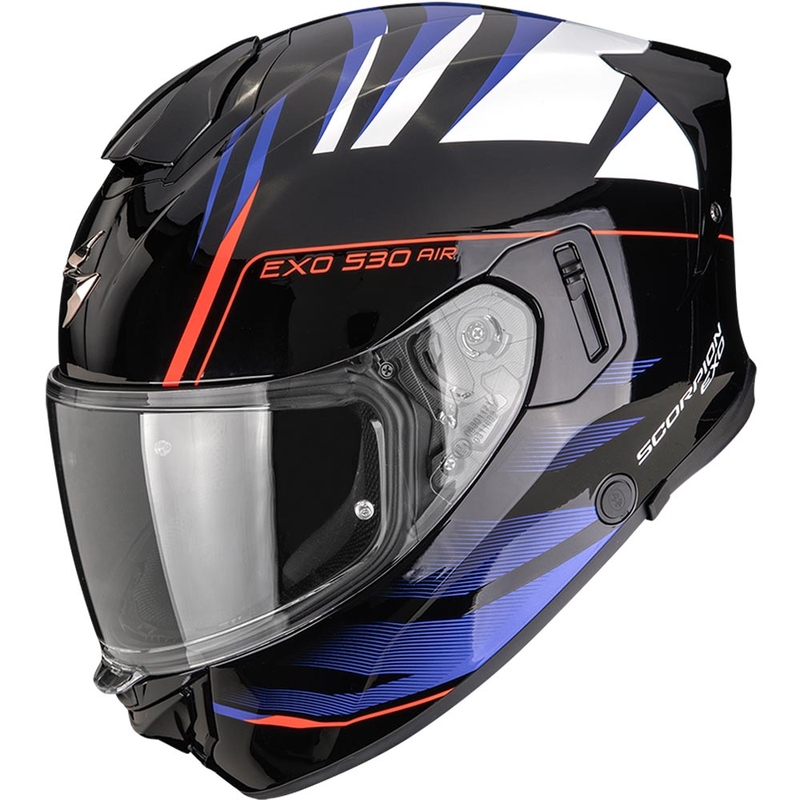 Scorpion EXO-530 Air Tigris integraalhelm voor motorfietsen, zwart-blauw-wit