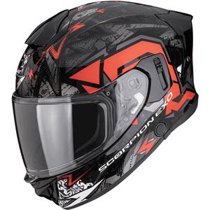 Scorpion EXO-530 Air Meteor integraalhelm voor motorfietsen, zwart-zilver-rood