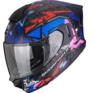 Scorpion EXO-530 Air Meteor integraal motorhelm mat zwart-roze