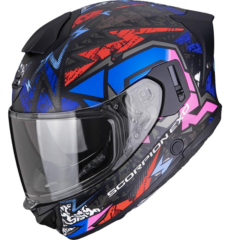 Scorpion EXO-530 Air Meteor integraal motorhelm mat zwart-roze