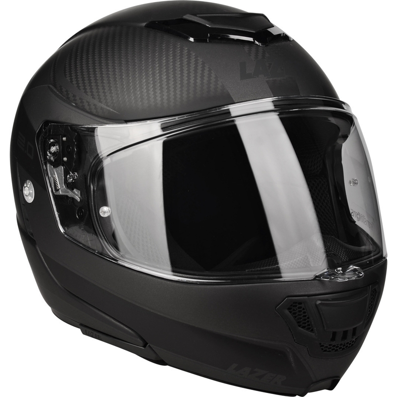 Lazer Monaco Evo 2.0 zwart matte opklapbare motorhelm uitverkoop