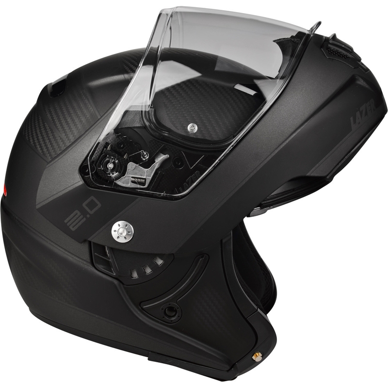 Lazer Monaco Evo 2.0 zwart matte opklapbare motorhelm uitverkoop
