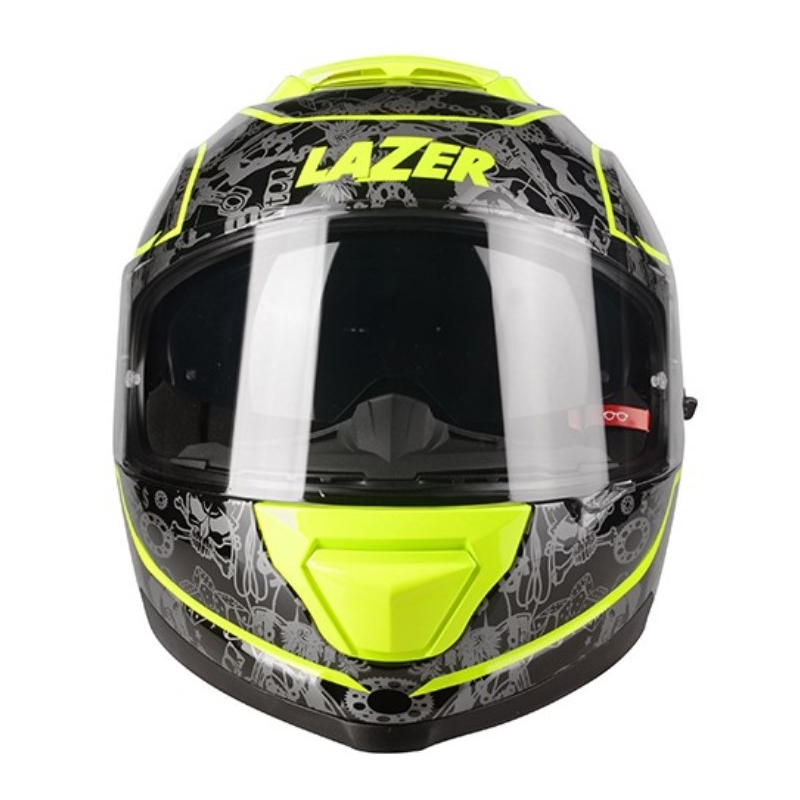 Lazer Rafale SR $13 Originele zwart-grijs-fluo gele integraal motorhelm uitverkoop