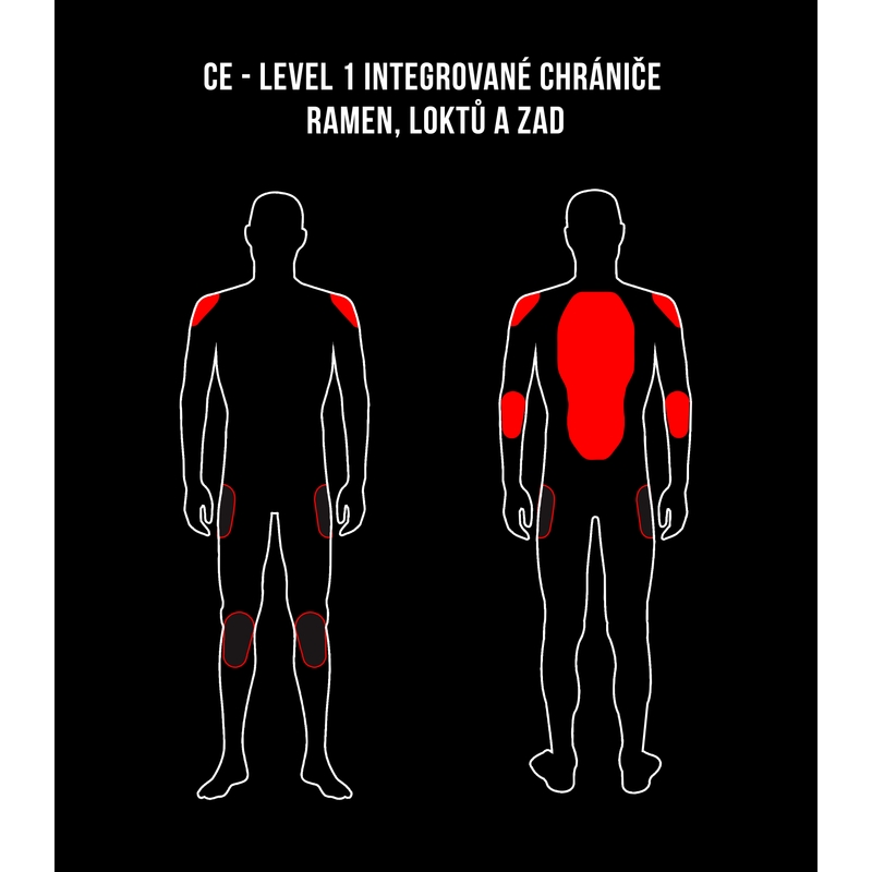Dámská bunda na motorku křivák Street Racer Amber - II. jakost