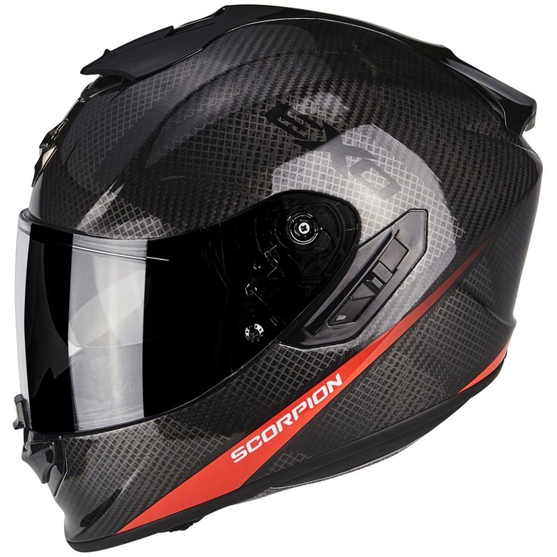 Integrální přilba na motorku Scorpion Exo-1400 Air Carbon červená