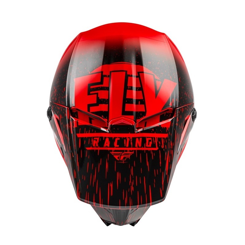 Motokrosová přilba FLY Racing Kinetic K120 červeno-černá