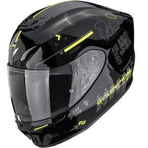 Scorpion EXO-391 Iron integraal motorhelm zwart-fluor geel