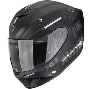 Scorpion EXO-391 Iron integraal motorhelm mat zwart-zilver