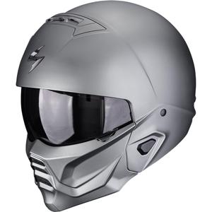 Modulaire motorhelm Scorpion EXO-COMBAT II, effen mat titaniumgrijs