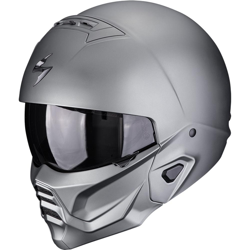 Modulaire motorhelm Scorpion EXO-COMBAT II, effen mat titaniumgrijs