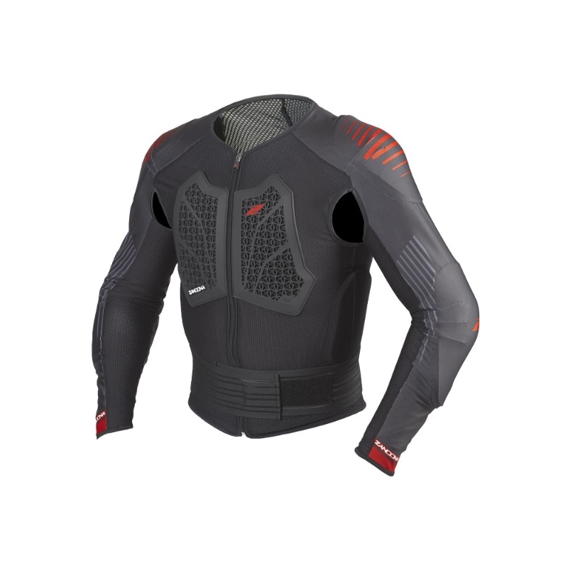 Lichaamsbeschermer Zandona Action X6 zwart-rood 160-169 cm