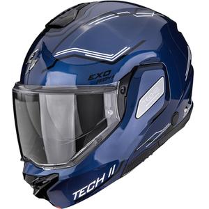 Scorpion EXO-TECH II Dash flip-up motorhelm blauw-zwart-wit
