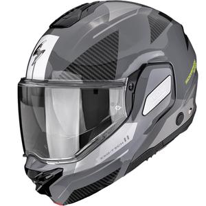 Scorpion EXO-TECH II Void flip-up motorhelm zilver-fluor geel