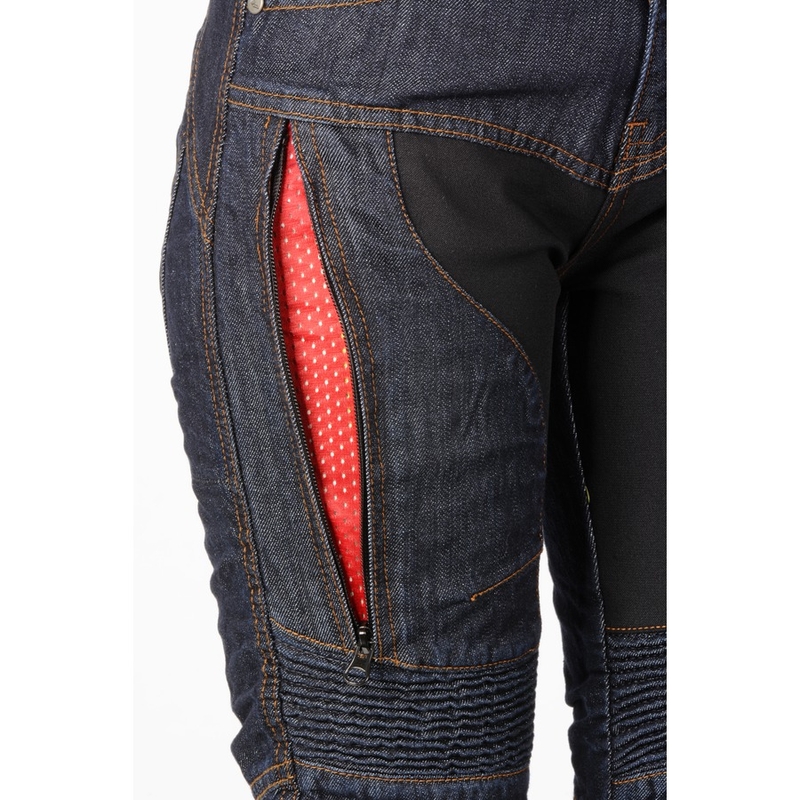 Dámské jeansy na motorku Ayrton Date modré