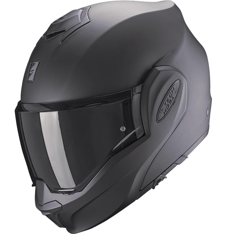 Scorpion EXO-TECH Lite Solid flip-up motorhelm matzwart