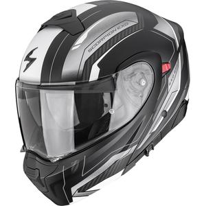 Scorpion EXO-930 EVO Space flip-up motorhelm matzwart-zilver-wit