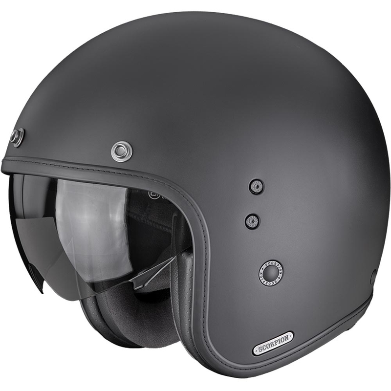 Scorpion Belfast II Solid Open Face Motorhelm Matzwart
