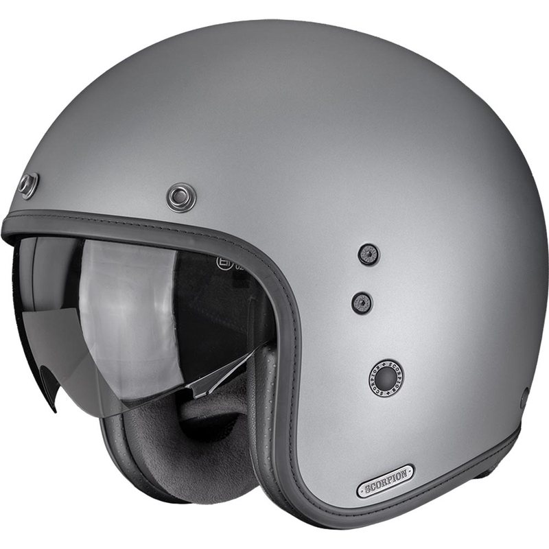 Scorpion Belfast II Solid Open Face Motorhelm Mat Titanium Grijs