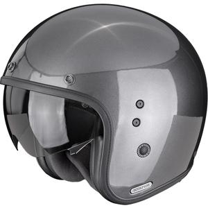 Scorpion Belfast II Solid Open Face Motorhelm Metallic Grijs