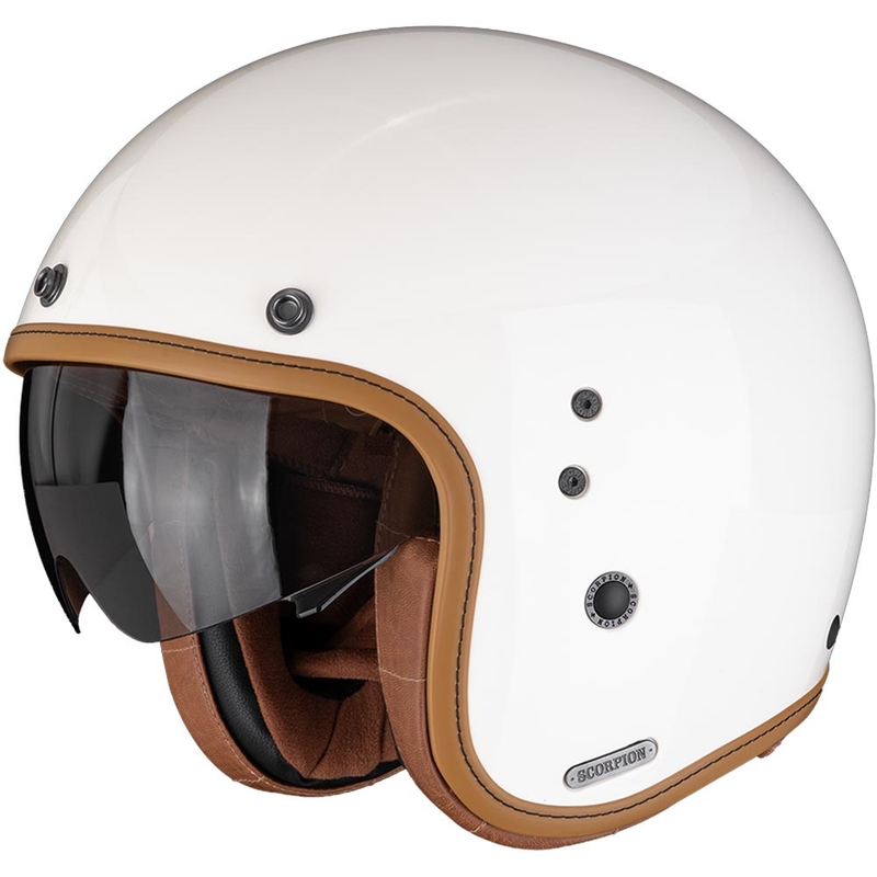 Scorpion Belfast II Luxe open motorhelm crème
