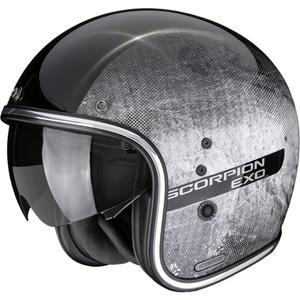 Scorpion Belfast II Quest open motorhelm zwart-zilver