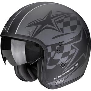 Scorpion Belfast II Flagstone open motorhelm, mat zilver-zwart