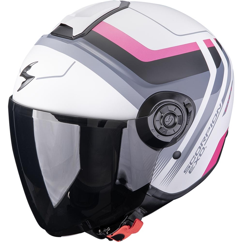 Scorpion EXO-CITY II Sport open motorhelm matgrijs-roze