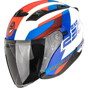 Scorpion EXO-230 Comics open motorhelm wit-blauw-rood