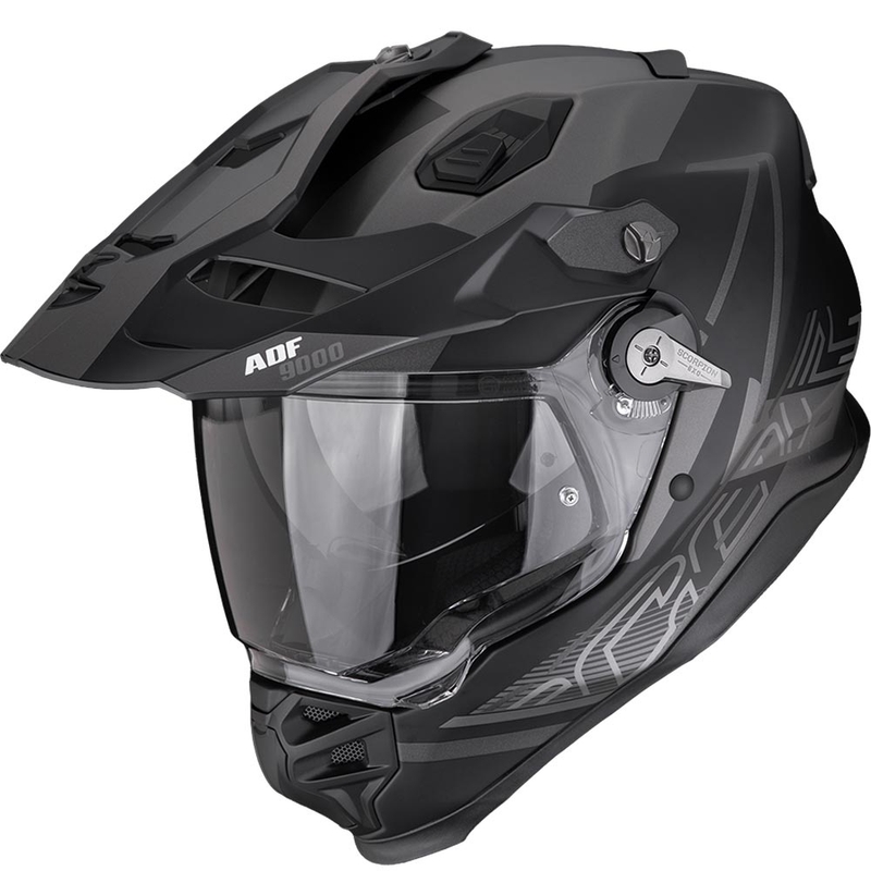 Endurohelm Scorpion ADF-9000 Air Summit matzwart-zilver