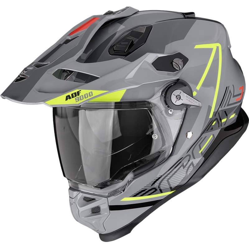 Endurohelm Scorpion ADF-9000 Air Summit zilver-fluorescent geel