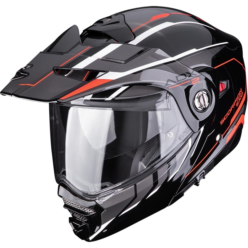 Enduro motorhelm Scorpion ADX-2 Walt zwart-zilver-rood
