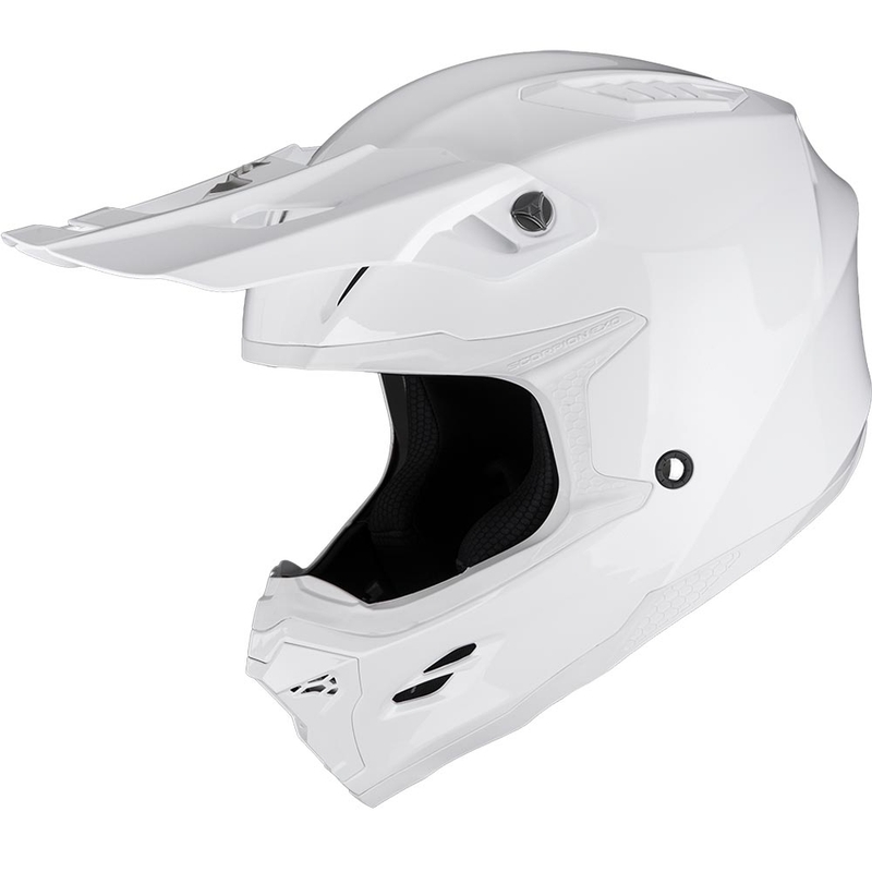 Scorpion SMX-10 Solid motorcrosshelm wit