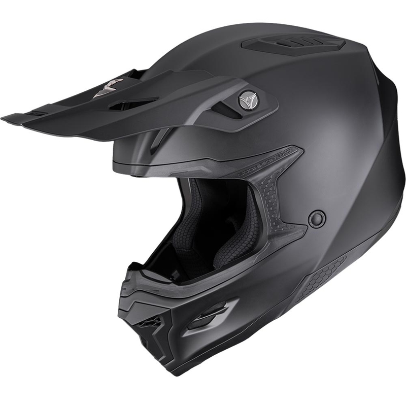 Scorpion SMX-10 Solid motorcrosshelm matzwart