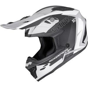 Scorpion SMX-10 Speed motorcrosshelm matgrijs-zwart-wit