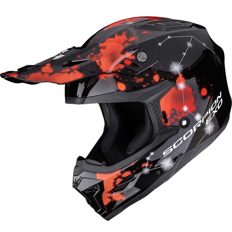 Scorpion SMX-10 Vibe crosshelm zwart-rood