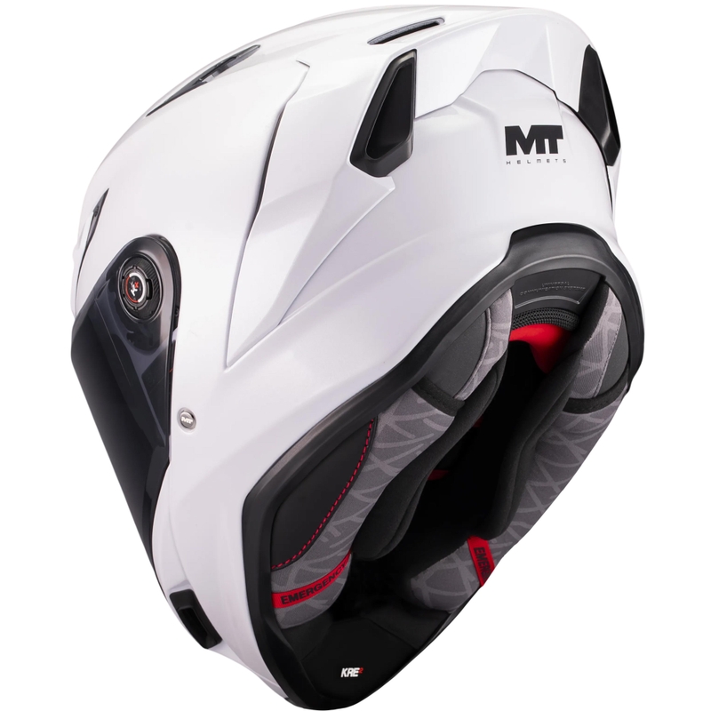 Integraal motorhelm MT KRE 2 Pure A0 wit