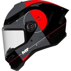 Integraal motorhelm MT KRE 2 Spirit B15 matglanzend zwart-grijs-rood